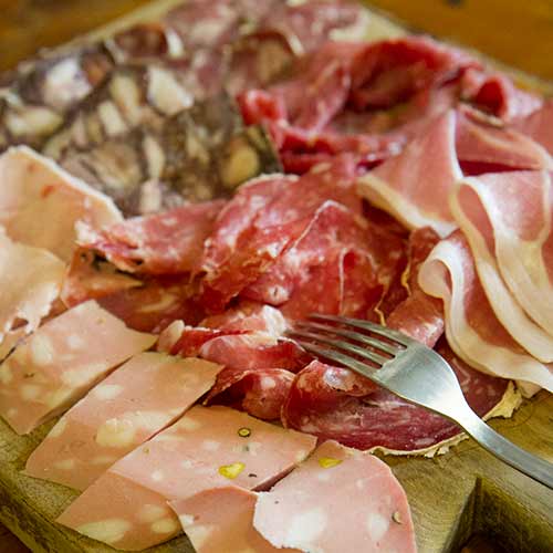 taglieri di salumi, cold cuts, salami